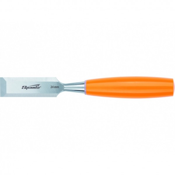 Стамеска, 24 мм, плоская, пластиковая рукоятка Sparta 244255