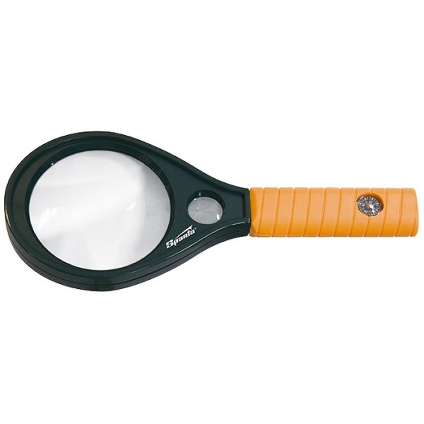 Лупа 4 кратная и 6 кратная, D 70 и 20 мм, с рукояткой Sparta 913745