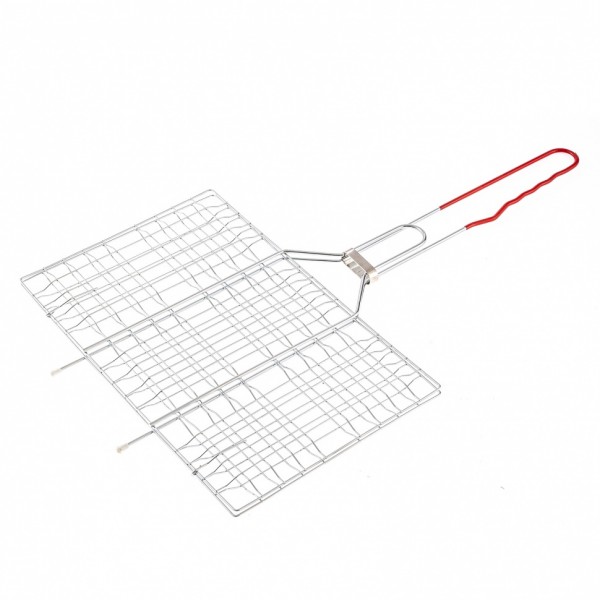 Решетка-гриль 220 x 340 мм, хромированная, PVC рукоятка Sparta 69636