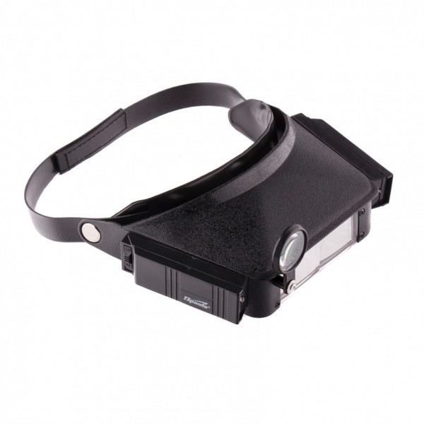 Лупа с дополнительными линзами, с подсветкой, для закрепления на голове Sparta 913825