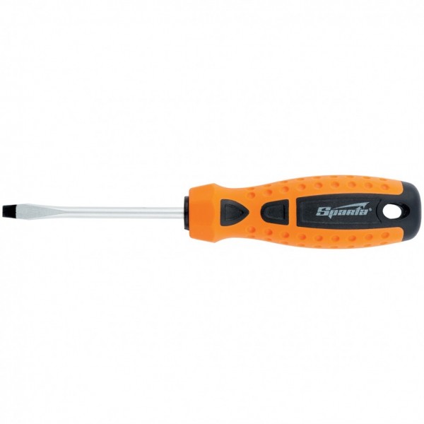 Отвертка Point, SL6 х 100 мм, CrV, двухкомпонентная рукоятка Sparta 11768