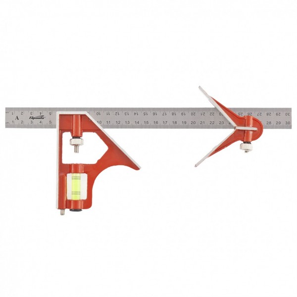 Угольник, 300 мм, металлический, комбинированный Sparta 323675