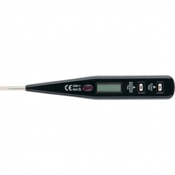 Тестер напряжения 12-220 В, жидкокристаллический дисплей с неоновой лампочкой Sparta 130855