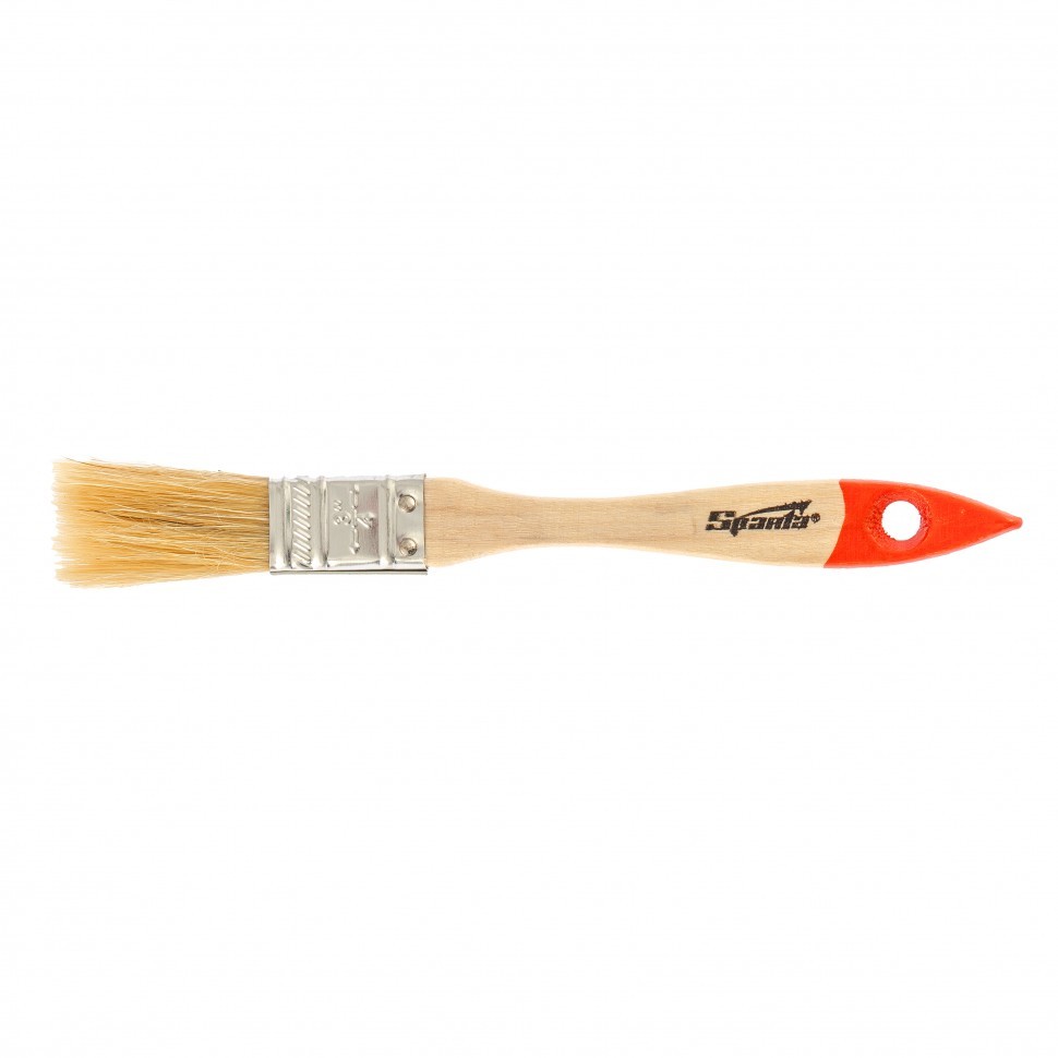 Кисть плоская Slimline 3/4 (20 мм), натуральная щетина, деревянная ручка Sparta 824155