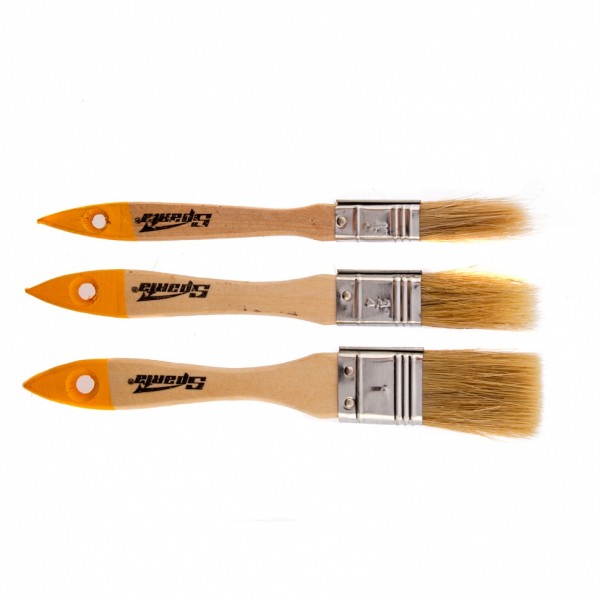 Набор кистей, 3 шт, плоские 1/2, 3/4, 1 Sparta 841115