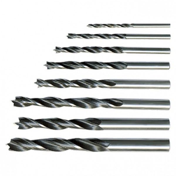 Набор сверл по дереву, 4-5-6-8-10 мм, 5 шт, цилиндрический хвостовик Sparta 702105