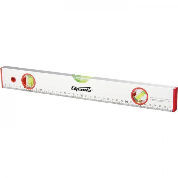 Уровень алюминиевый, 1500 мм, 3 глазка, линейка Sparta 331355