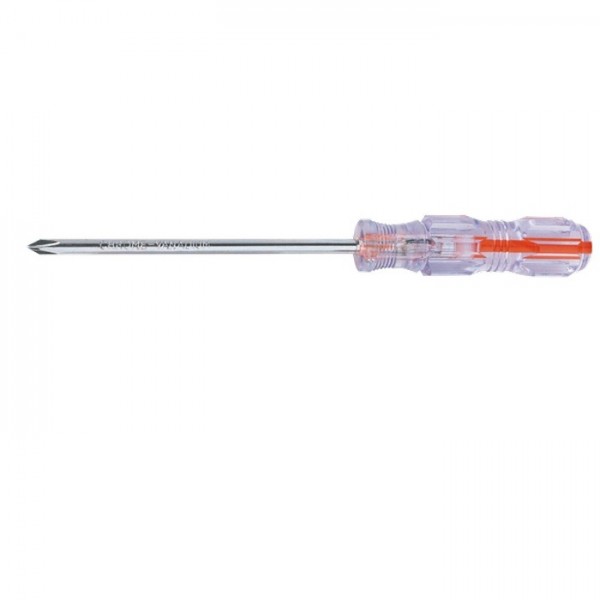 Отвертка Сrystal, PH2 х 100 мм, прозрачная рукоятка, углеродистая сталь Sparta 134045