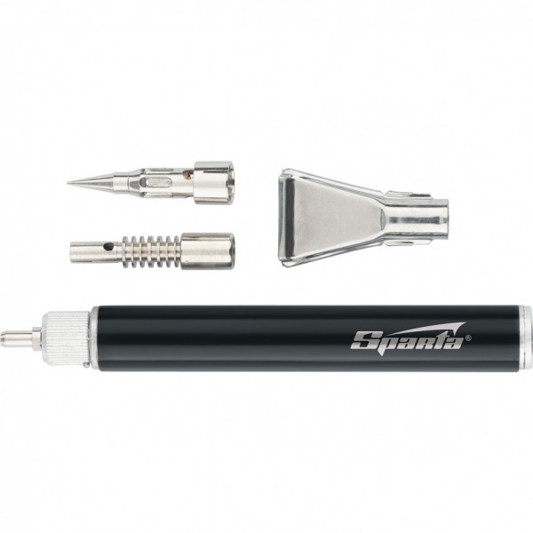 Горелка газовая, тип Карандаш + 2 насадки для пайки, 200 мм Sparta 914185