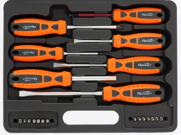 Набор отверток, биты, двухкомпонентные рукоятки, 21 предмет Sparta 13309