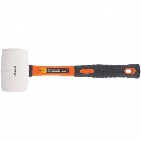 Киянка резиновая, 680 г, белая резина, фибергласовая рукоятка Sparta 11130