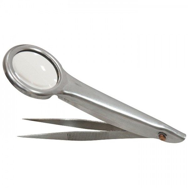 Лупа с пинцетом, 8 кратная, D 27 мм, тип 2 Sparta 913795