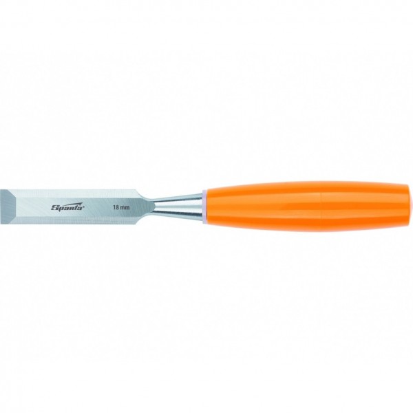 Стамеска, 16 мм, плоская, пластиковая рукоятка Sparta 244175